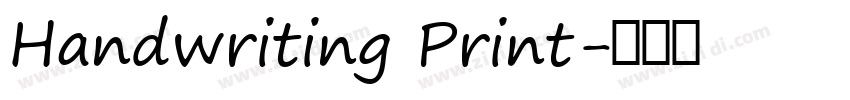 Handwriting Print字体转换